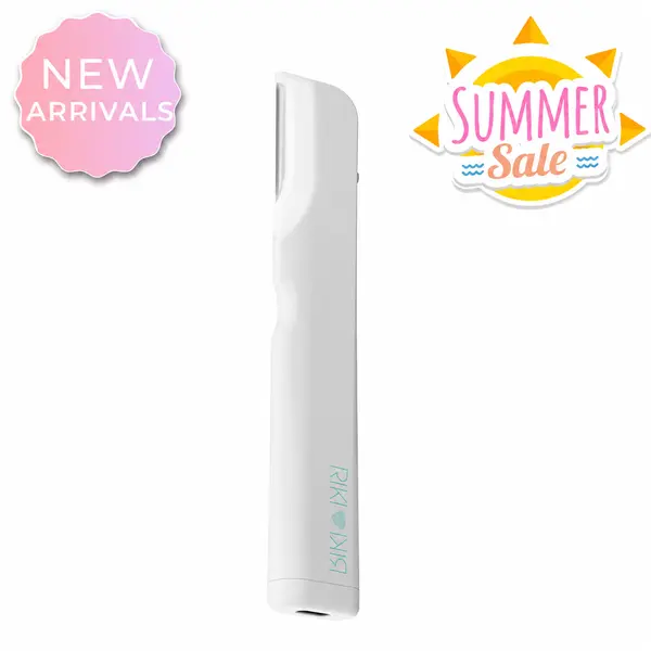 RIKI Ex Fuzz Off Dermaplaning Facial Tool with Lights - Instantly Removes Peach Fuzz & Exfoliates for Smoother Brighter Skin - Easy to Control Handle & Ultra Sharp Stainless Steel Blade