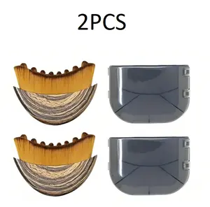 2PCS Lymphatic Contour Face Brush, Dry Brushing Massager for Jawline & Chin, Facial Fatigue Relief, Ergonomic Design Beauty Tool