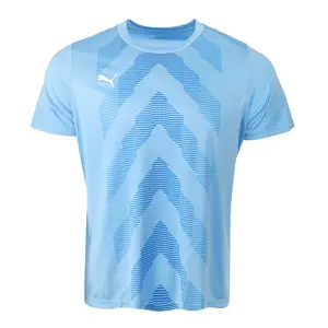PUMA Womens Teamglory Crew Neck Short Sleeve Jersey Casual - Blue