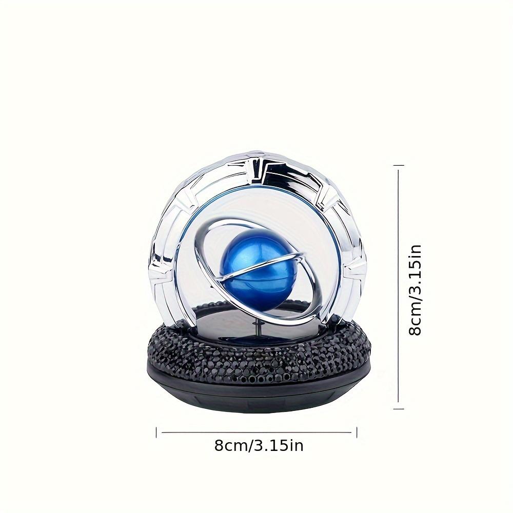 Car Aromatherapy Decoration + Keychain Fashion Car Decoration Fresh Air Solar Rotating Car Interior Decoration