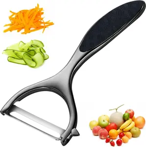 Vegetable peelers for Kitchen, Y shaped peeler for Vegetables, Fruits, Potatoes with Ergonomic Grip, 1 Pack, Silver