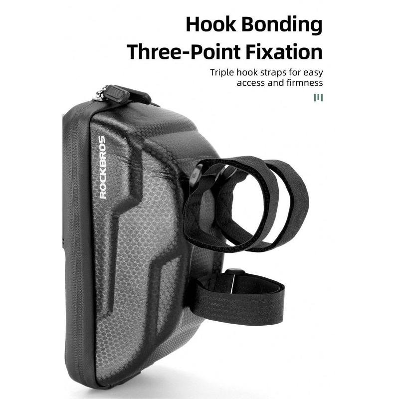 ROCKBROS Bike Phone Mount Bag Bike Front Frame Handlebar Bag Waterproof Bike Phone Holder Case Bicycle Accessories Pouch Sensitive Touch Screen Compatible with iPhone 11 XS Max XR 8 Plus Below 6.5"