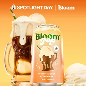 Bloom Pop - Root Beer Float - Prebiotic Soda 12 Pack, 12oz Cans - Prebiotic Soda for Gut Health, Low Calorie Soda, No Caffeine, Healthy Soft Drink Alternative Beverage Bloom Pop - Root Beer Float - Prebiotic Soda 12 Pack, 12oz Cans - Prebiotic Soda for Gut Health, Low Calorie Soda, No Caffeine, Healthy Soft Drink Alternative Beverage