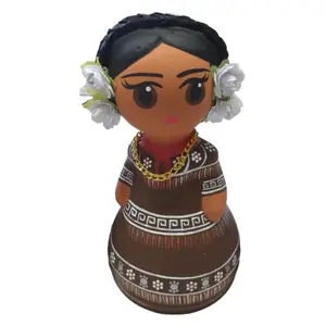 Mexican Handmade Clay Folklore Figurines- Tamaulipas Decor Traditional