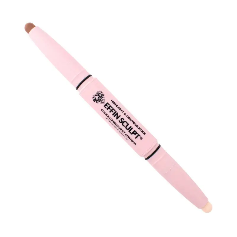 KimChi Chic Beauty Effin Sculpt Highlight & Contour Stick - Dual-Ended Makeup Bronzer for Depth & Definition - Cruelty-Free Vegan Formula with Mango Seed Butter & Sweet Almond Oil