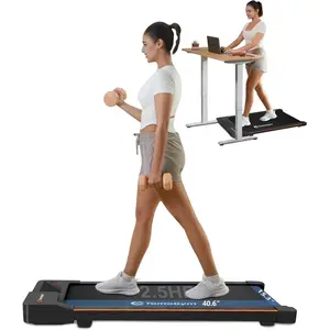 2-in-1 Portable Walking Pad | Under Desk Treadmill with LED Display & Remote Control | Home & Office Jogging Machine