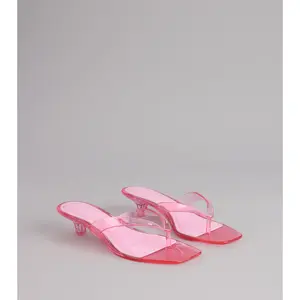 Throwback Glow Jelly Kitten Heels