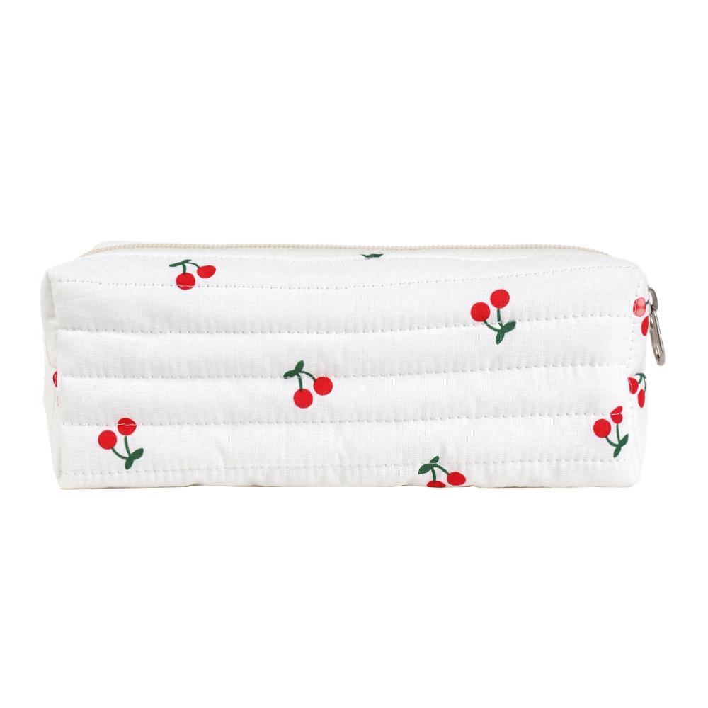 3-piece cherry pattern set, lightweight, multifunctional, stylish zipper design storage bag, suitable for daily use, leisure travel, portable storage bag for storing cosmetics, jewelry, and accessories