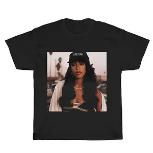 Vintage Aaliyah Graphic Unisex Shirt, Bootleg Rap Design Shirt, 90'S Clothing, Rap Gift for Him Her Crewneck Streetwear Menswear Top