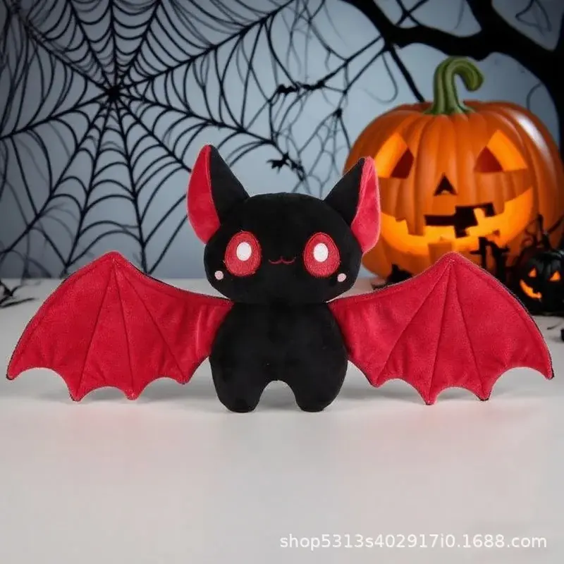 Halloween Pumpkin Bat Coal Ball Elf Plush Toys, Soft Stuffed Animal Doll, Holiday Festival Gift for Kids Adults, Rental Friendly Apartment Dorm Use