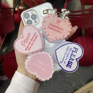 Cute Heart Quote Magsafe Phone Grip – Magnetic Pop Socket for Phone & Kindle – Book Lover Aesthetic Gift