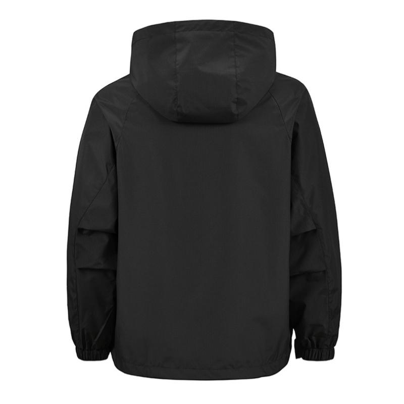 Spring and Autumn Half Zipper Hooded Pullover Sports Jacket Top Men's, New Autumn Jacket, Men's Windproof and Waterproof Outdoor Sports Mountaineering Fishing Suit, Pullover Men's Jacket, Multi-Pocket Sports Style Outdoor Loose Breathable Long Sleeve Top