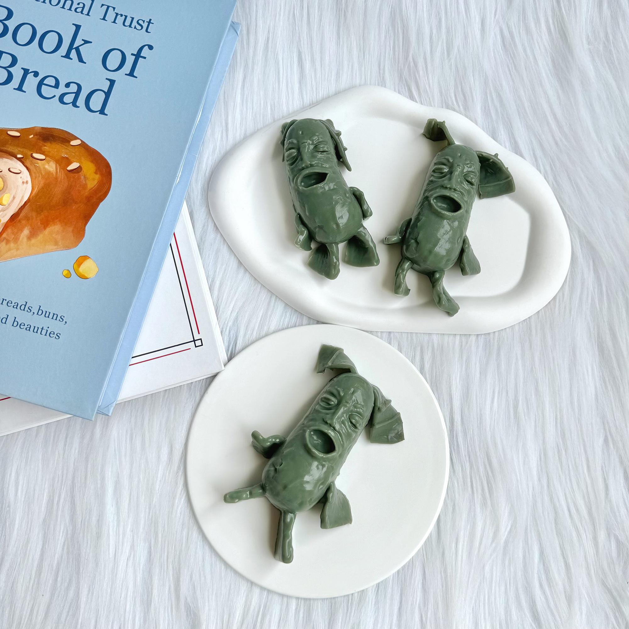 [Classic Squish Texture] taba squishy Funny Plankton , Fidgets Toy for Stress Relief & Fun – Perfect for Party, Birthday, Holiday & Christmas Gifts – Silicone Material [120g]