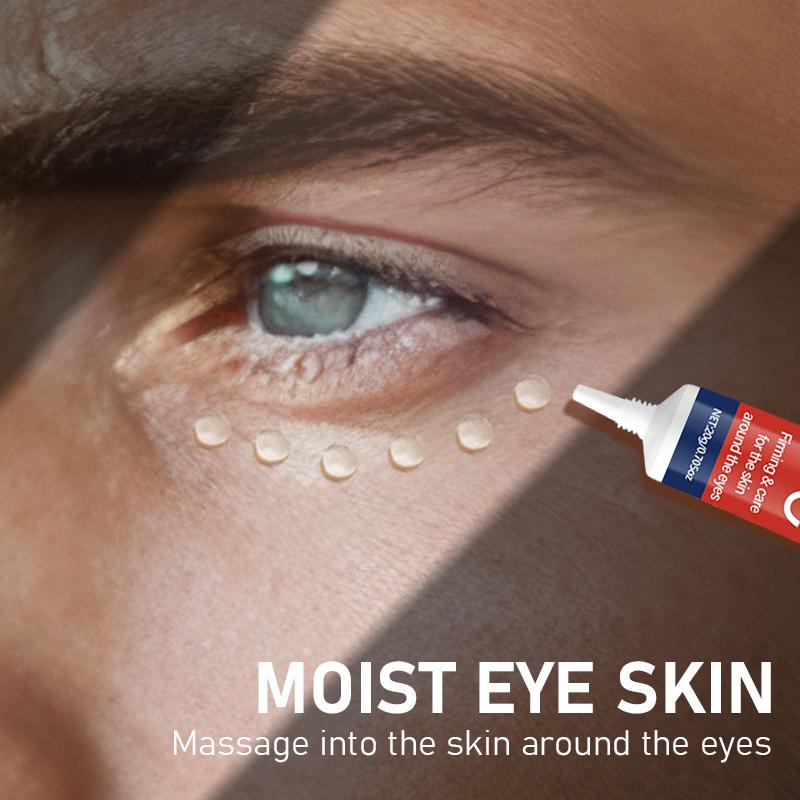 ROZINO Men's Eye Cream for Dark Circles & Puffiness - Anti-Aging Formula Reduces Eye Bags Wrinkles Fine Lines with Aloe Vera 20g