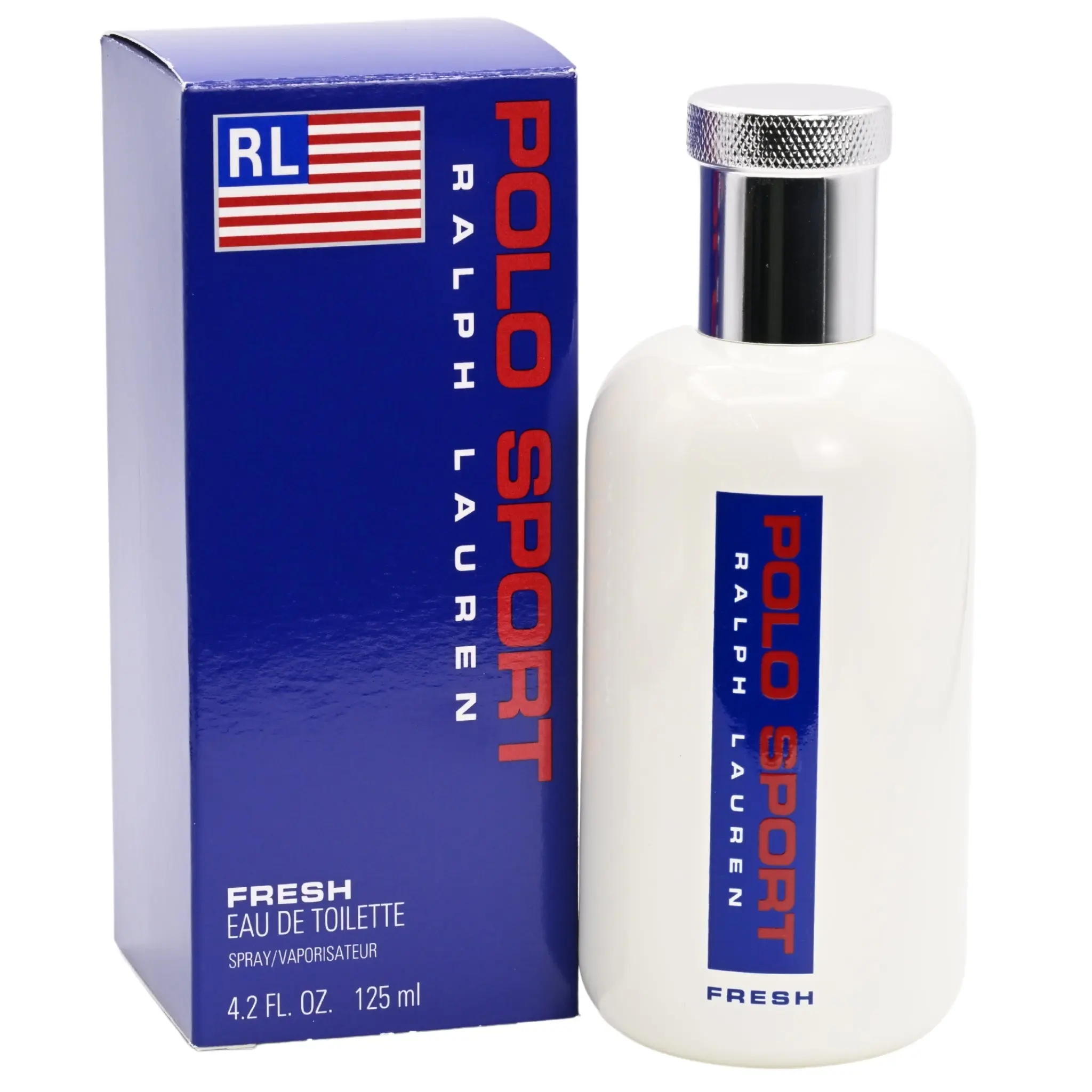 Ralph Lauren Polo Sport Fresh Men's Eau de Toilette Spray (4.2 fl oz) - Citrusy Cologne, EDT EDP Spray, Mandarin Sage, Herbal, Mint & Cedarwood Notes, Lavender, Effortlessly Masculine Light Signature Aquatic Scent, Everyday Wear, Boyfriend Gift, Spray Bot
