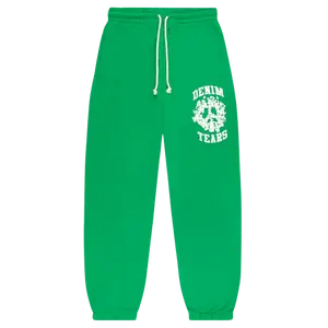 DENIM TEARS PANTS 'UNIVERSITY GREEN'