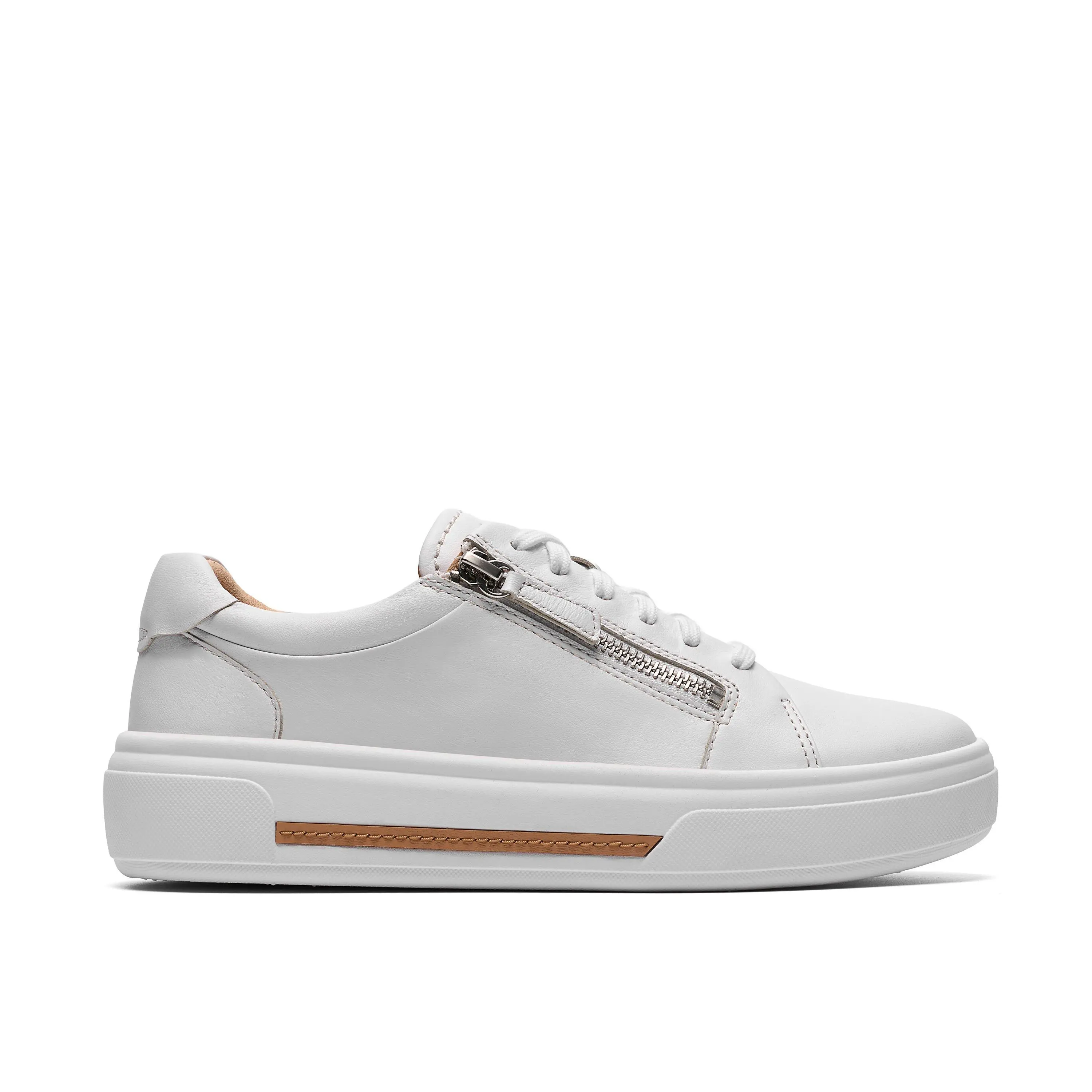 Clarks Womens Hollyrose Zip Sneakers