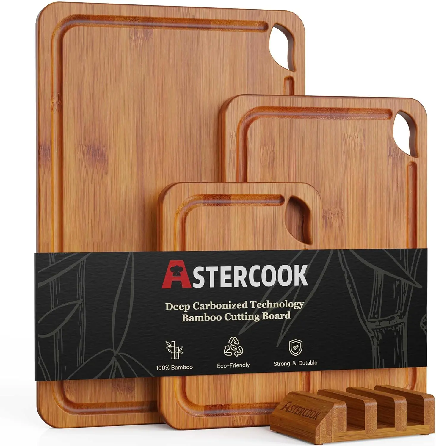 Astercook Cuboid Chopping Board Set - Durable, Non-Slip Cutting Boards for Kitchen Use, Hand Wash Only, Easy-Clean Design for Efficient Food Preparation Tasks