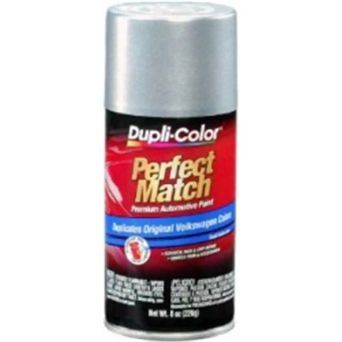 Krylon BVW2039 Premium Automotive Paint - 8oz Volkswagen Reflex Silver Metallic OEM Color Match, EZ Touch 360° Nozzle, 30 Mins Dry to Touch, 1 Hr Handle Time Quick-Drying, Max Coverage Spray Can