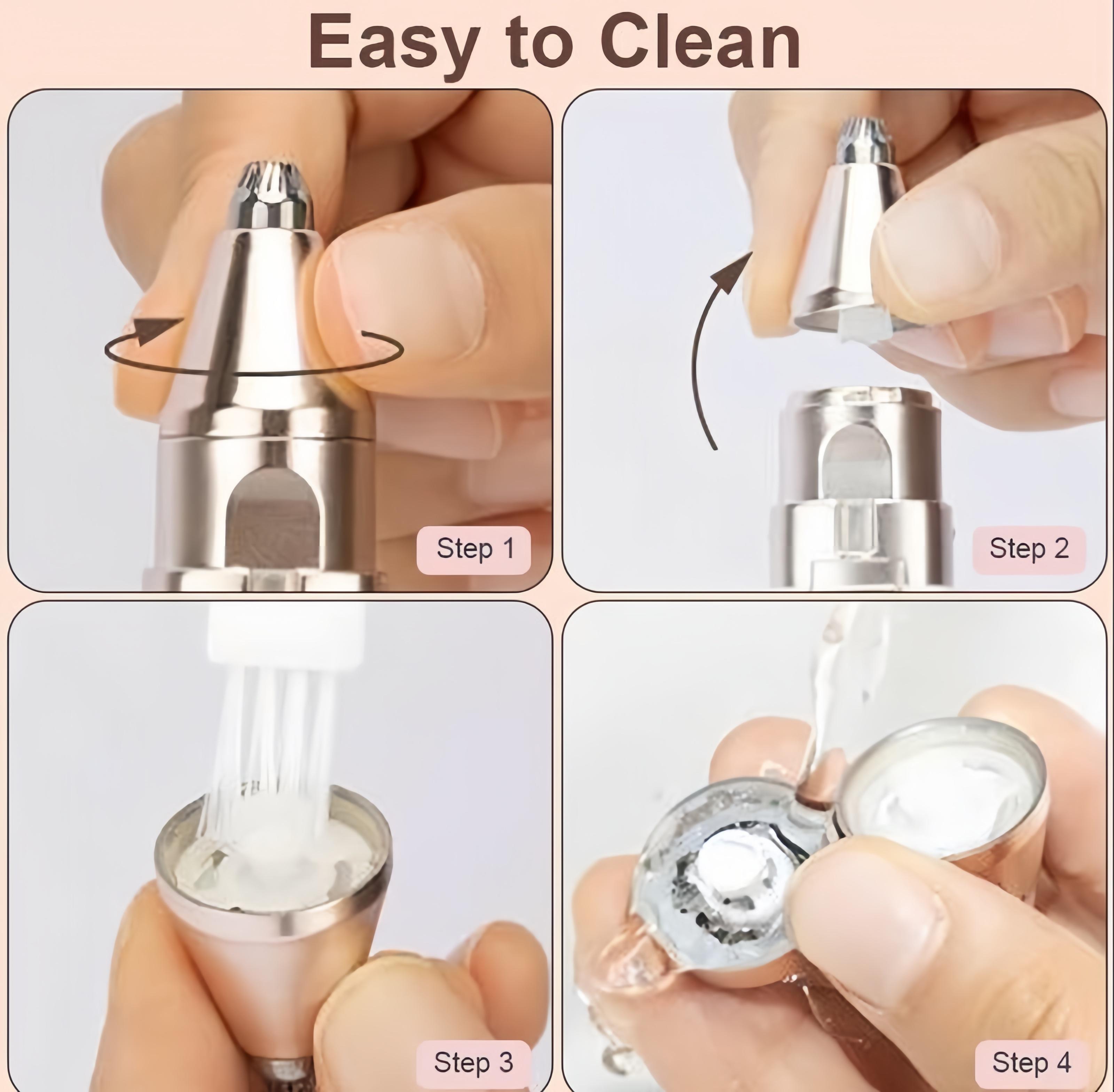 2-in-1 Facial & Eyebrow Hair Trimmer – Electric Eyebrow Trimmer & Lip/Facial Hair Removal Tool  Electric Shaver for Women, Eyebrow Epilator  Perfect Christmas Gift