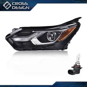 CROSSDESIGN Halogen LED DRL Headlights Headlamps Driver Side Fit For 2018-2020 Chevy Equinox