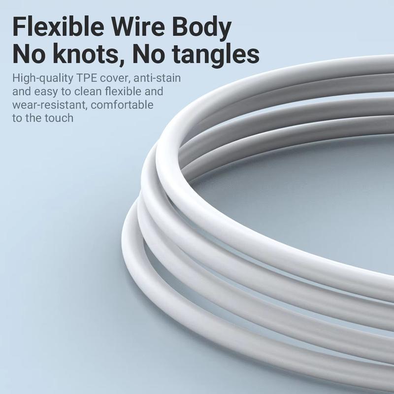 Fast Charging USB-A to USB-C Cable 2-Pack 6.5 Feet Compatible with iPhone 15/16/17 Chargers Works with CarPlay Supports Apple iPhone 17 Pro Max/16 Plus iPad Pro 12.9/11/Air 5th Gen/4th Gen Mini Long Type-C Charging Cable