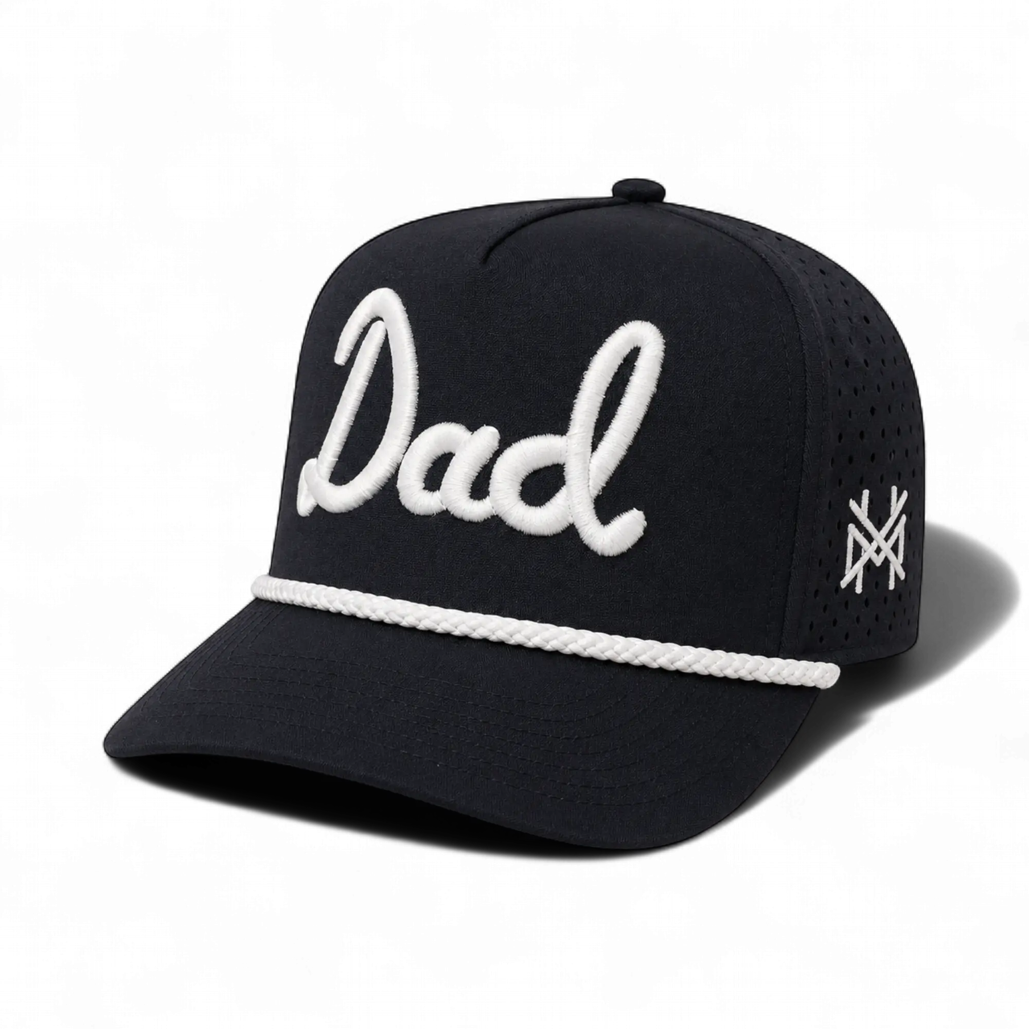 Dad | By The Mad Hatter Co. An Embroidered Snapback Adjustable (Up To A Size 8 Head) Premium Mens Trucker Hat