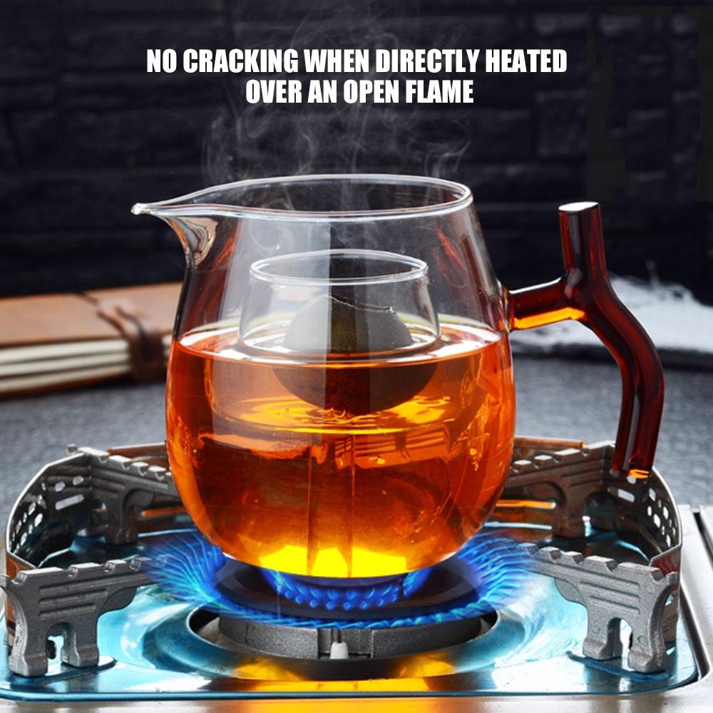 Nancy Tangerine Tea Ball Heat-Resistant Kung Fu Glass Pitcher With Filter And Lid