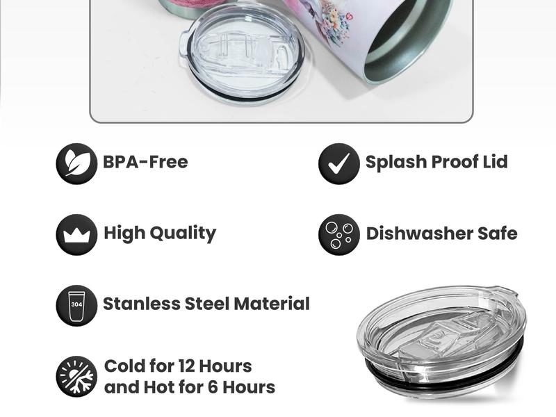 Sandjest Animal 20oz Iced Coffee Tumbler with Lid, Insulated Stainless Steel Reusable Travel Mug Drinkware, Cup Holder Friendly, Holiday Gift Sandjest Animal 20oz Iced Coffee Tumbler with Lid, Insulated Stainless Steel Reusable Travel Mug Drinkware, Cup Holder Friendly, Holiday Gift