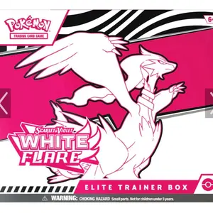 Pokémon White Flare ETB Elite Trainer Box Scarlet & Violet Series Trading Card Game Collectible