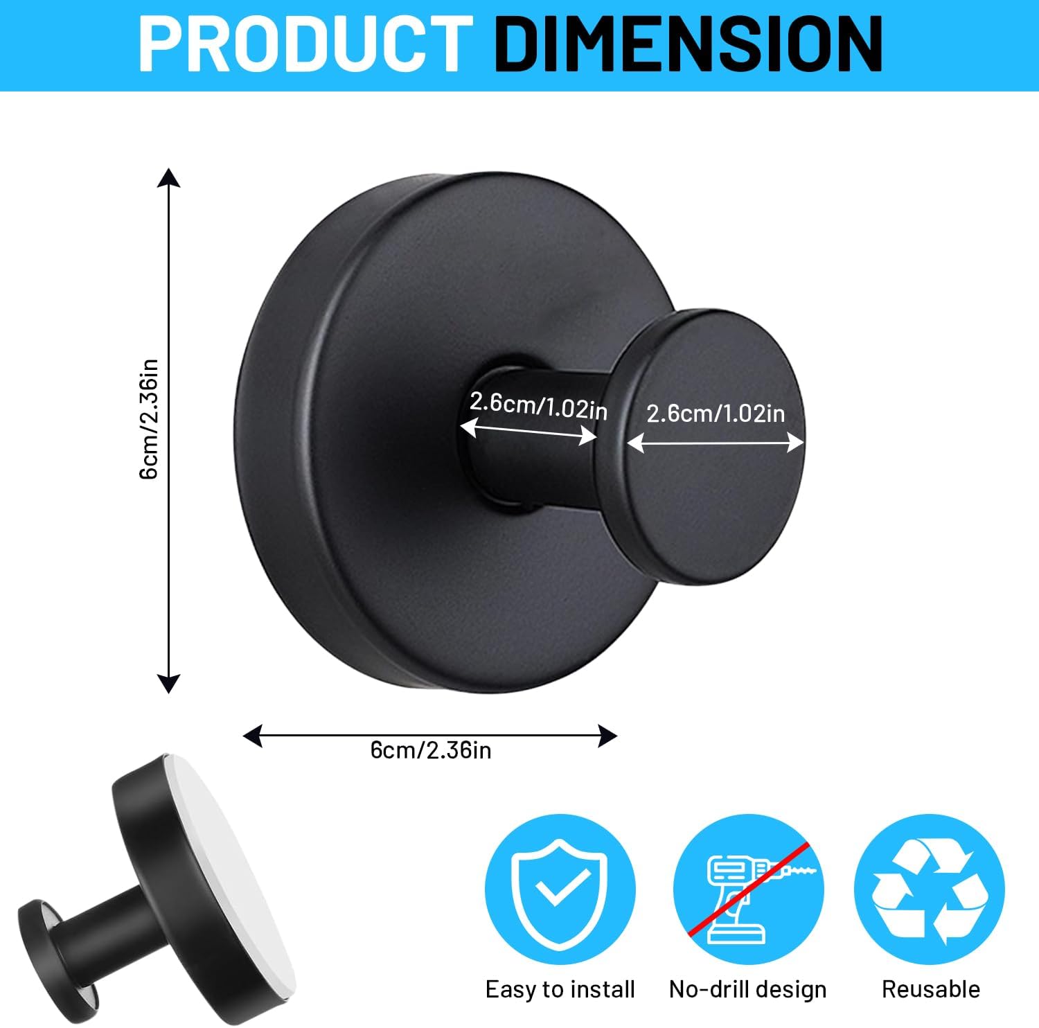 Decerk 2 PCS Suction Cup Hooks christmas gift Gadgets Kitchen home essentials suction Hooks bathroom accessories Waterproof Reuseable for Shower Bathroom Towel Hooks Shower Hooks Holders Shower Hooks Hanging Towels Loofah Robe Decerk 2 PCS Suction Cup Hooks christmas gift Gadgets Kitchen home essentials suction Hooks bathroom accessories Waterproof Reuseable for Shower Bathroom Towel Hooks Shower Hooks Holders Shower Hooks Hanging Towels Loofah Robe