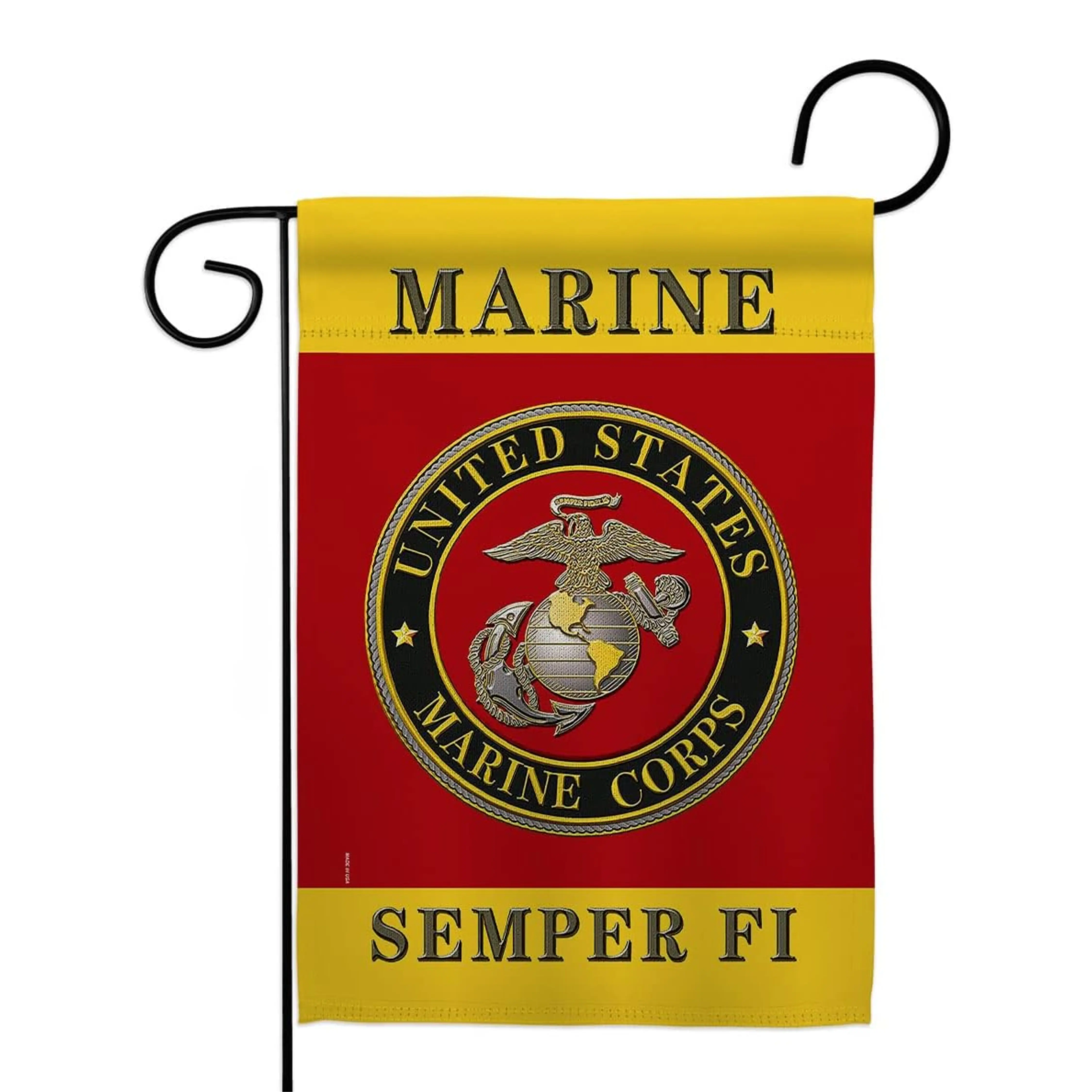 US Military Marine Corps USMC Semper Fi Flag, Outdoor Banner, Stripes Home Yard Decor Flag Exterior Garden Border Fence