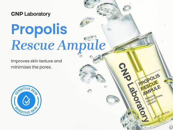 Honey Niacinamide Serum for Sensitive, Acne-prone Skin - Propolis Rescue Repair Ampule with IP-BHA, Soothing, Hydrating, Minimizing Pores, Anti-Redness, Brightening, Korean Skincare for Radiant, Even-Toned Complexion (1.65 fl.oz)