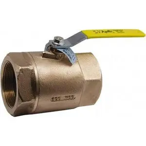 Apollo Valves Conbraco 1/4" Pipe, Standard Port, Lead Free Bronze Standard Ball Valve 2 Piece, Female NPT Ends, Lever Handle, 600 WOG, 150 WSP 70LF10101