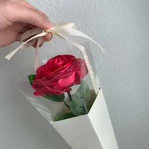 Eternal Rose (1ct) - Vibrant Silky Satin Flower for Home Decor and Special Occasions - Decorative Flowers