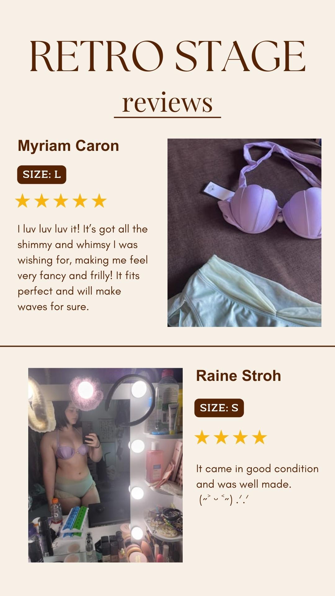 LAVENDER 1970S MERMAID SHELL HALTER BIKINI SET Ruched Swim Suits High Stretch Underwire Non-removable Pad Women's Swimsuit