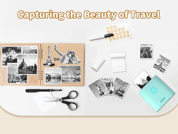 Jadens 2 inch Sticker Paper or Thermal Paper for JD21 Pocket Printer