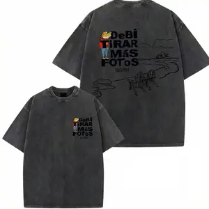 Debi Tirar Mas Fotos Washed Tee, Puerto Rican Rapper Apparel For Fans, Latin Trap Merch, Un Verano Sin Ti Gift Idea | 260126.C15298.ID00