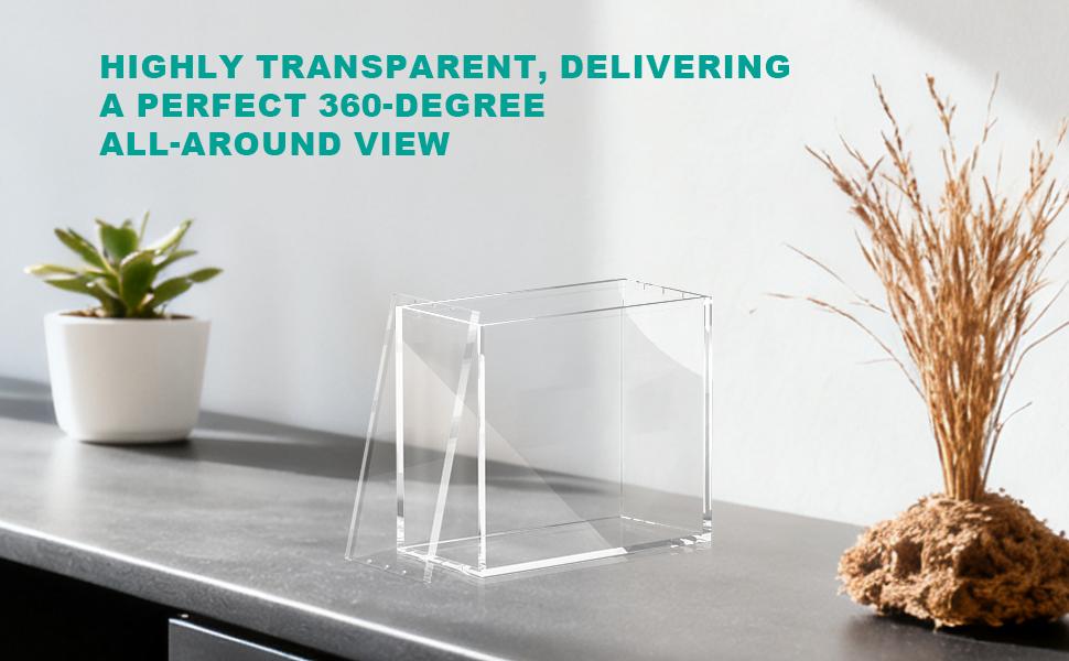 5MM Thick Clear Acrylic ETB & Booster Card Storage Box,Dustproof Anime Toploader Cards Display Box,Transparent Acrylic Trading Card Box,Desktop Anime Card Display Box,Must-Have ETB Storage,TikTok Viral Trading Card Display