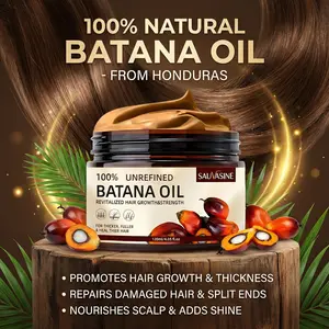100% Batana Oil—Deeply moisturizes and repairs damaged hair. Rich in Vitamin E and fatty acids. Absorbs quickly, with a lightweight, non-greasy texture, suitable for all hair types.