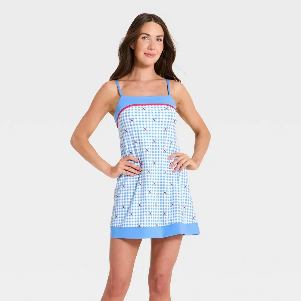 Women's Everyday Soft Active Court Dress - All In Motion Gingham