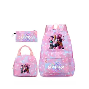 Women's Large Capacity Backpack Set, Cute Print Fashion Dual Shoulder Bag, School Backpack Bookbag, Zip Closure, Ideal for School, Travel, Shopping, Picnic