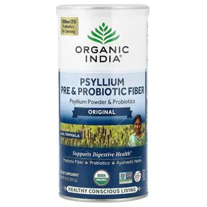 Organic India Psyllium Pre & Probiotic Fiber, 10 oz (283.5 g)