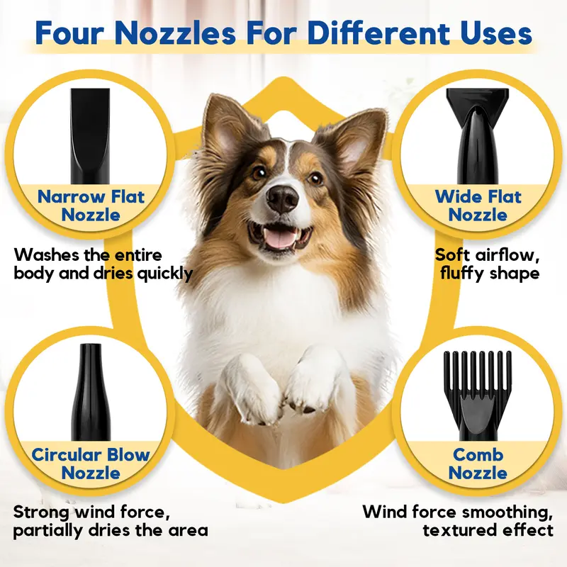 High Velocity Dog Hair Dryer Pet Grooming Tool