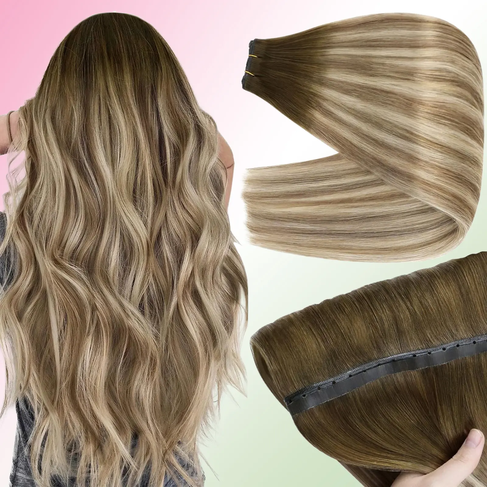 Youngsee 16-28 inches butterfly weft hair extensions ovo weft genius pu weft  hole butterfly  hair extensions human hair XO weft human hair extensions straight hair real human glueless wig #summerwins #DealsForYouDays