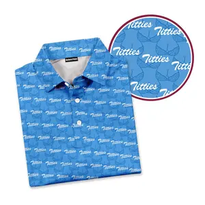 Funny Bumper McGee Titties Men's Bogey Bros Polo Golf Polo Shirt Print Masters Golf Polo Tops Masters Tournament Shirt 2026 Championship Performance Outdoors Sport Shirt, Father's Day Gift, Gift for Him Husband Dad Casual
