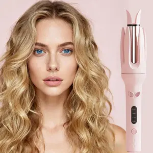 Automatic Hair Curling Iron, 28mm Hair Curler, Negative Ion Automatic Hair Hair Curl Wand, 4 Modes Temperatures Rotating Curling Iron for Women, Hair Styling Tools for Home