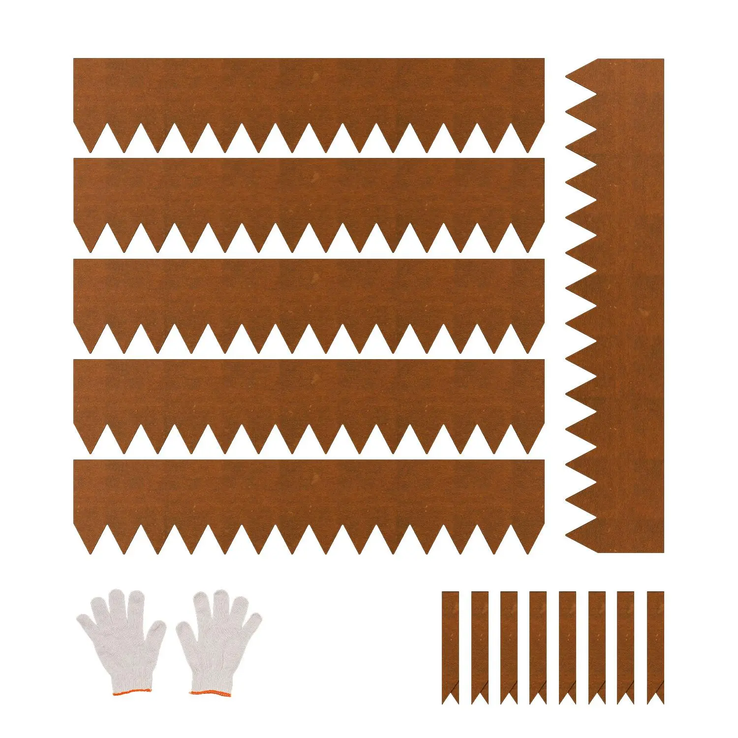 【FathersDayGift】VEVOR Steel Landscape Edging 6 Packs 40x8 in Weather-Resistant Garden Edging Border