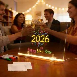 Educational Glow Art Tablet Kids Portable Sketchpad for Drawing & Writing with Colorful Markers Fun Learning Toy for Toddlers Boys Girls Enhance Creativity Home Classroom Decor