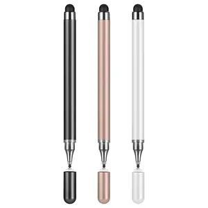 3 Pack Universal Stylus Pen, 2-in-1 Capacitive Touch Screen Stylus with Precision Disc Tip, Compatible with iOS Android Smartphone iPad Tablet, Ideal for Writing Drawing Sketching & Daily Note-Taking